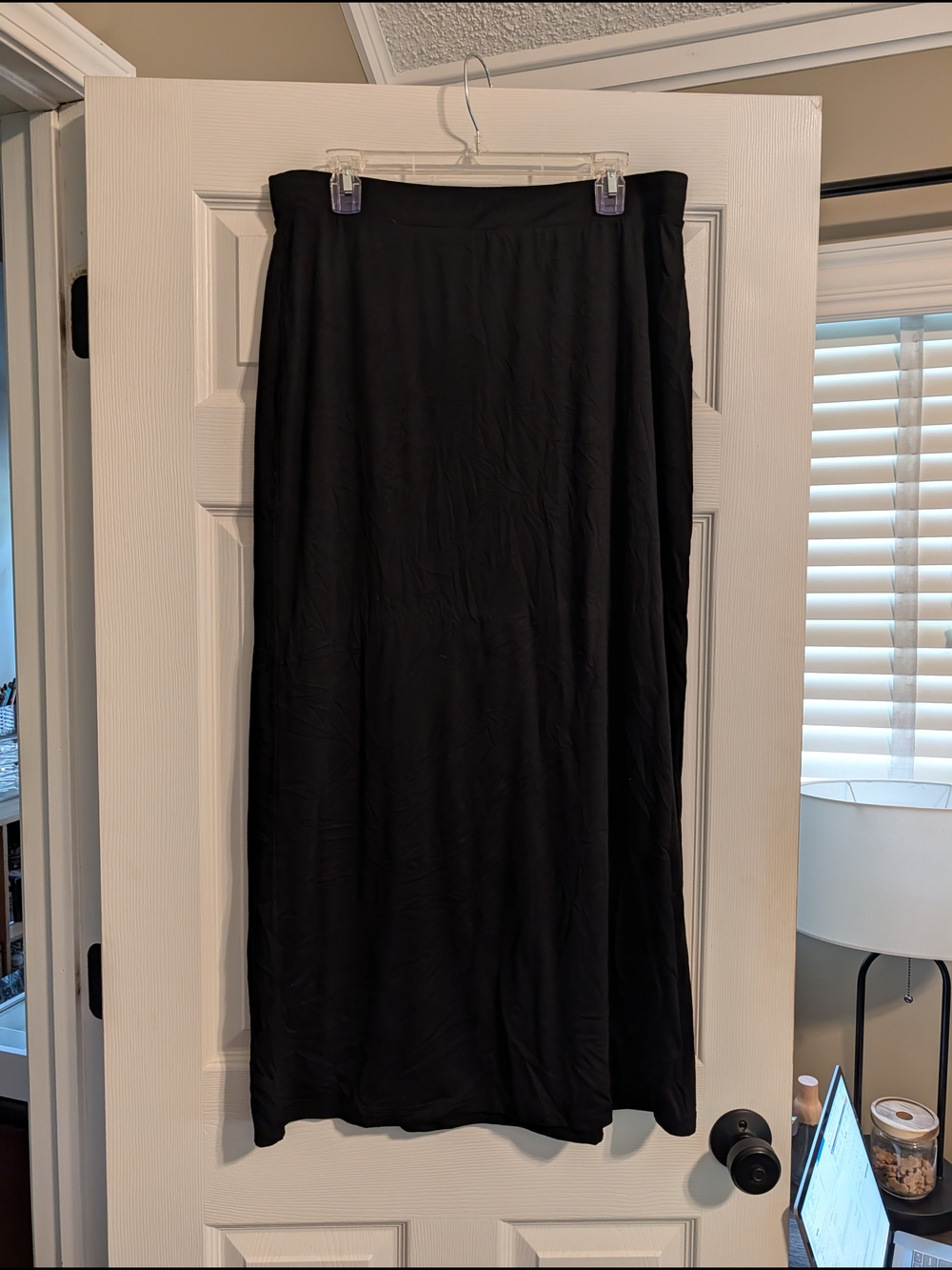 Old Navy Black A-Line Maxi Skirt Sz Large